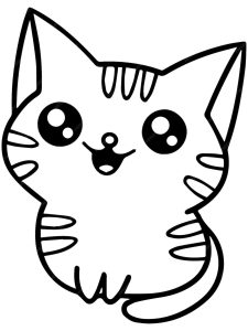 Fat Cat Coloring Page