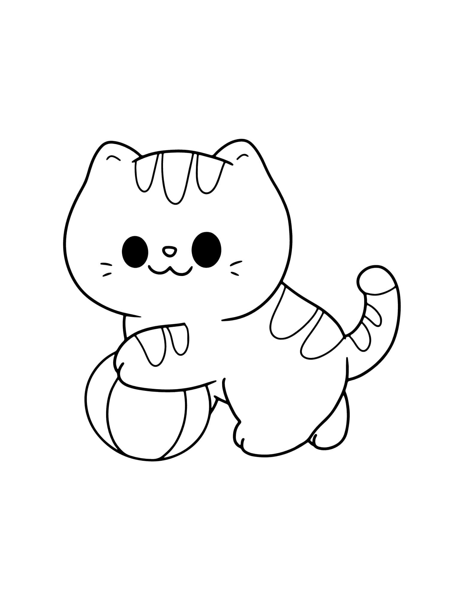 Kitty Cat Coloring Page