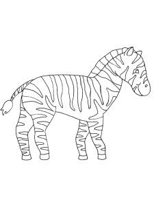 Online Zebra Coloring Page For Children