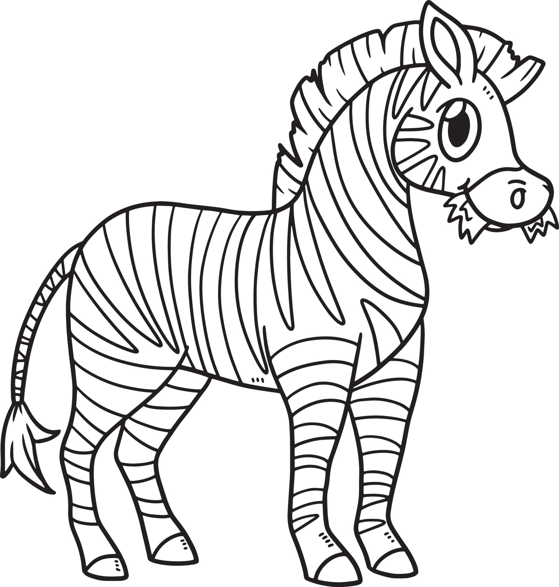 Online Zebra Coloring Page