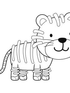 Tiger Coloring Pages For Toddlers
