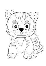 Tiger Cub Coloring Page