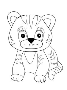 Tiger Cub Coloring Page