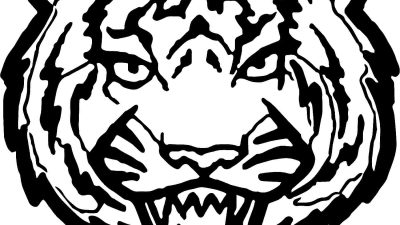 Tiger Head Coloring Page