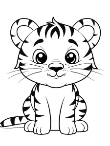 Tiger Worksheets For Kindergarten