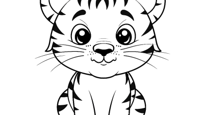 Tiger Worksheets For Kindergarten