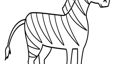 Zebra Coloring Page Printable