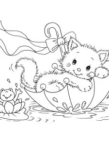 Cat Nap Coloring Page