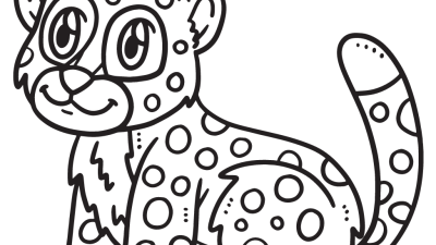 Cheetah Coloring Online