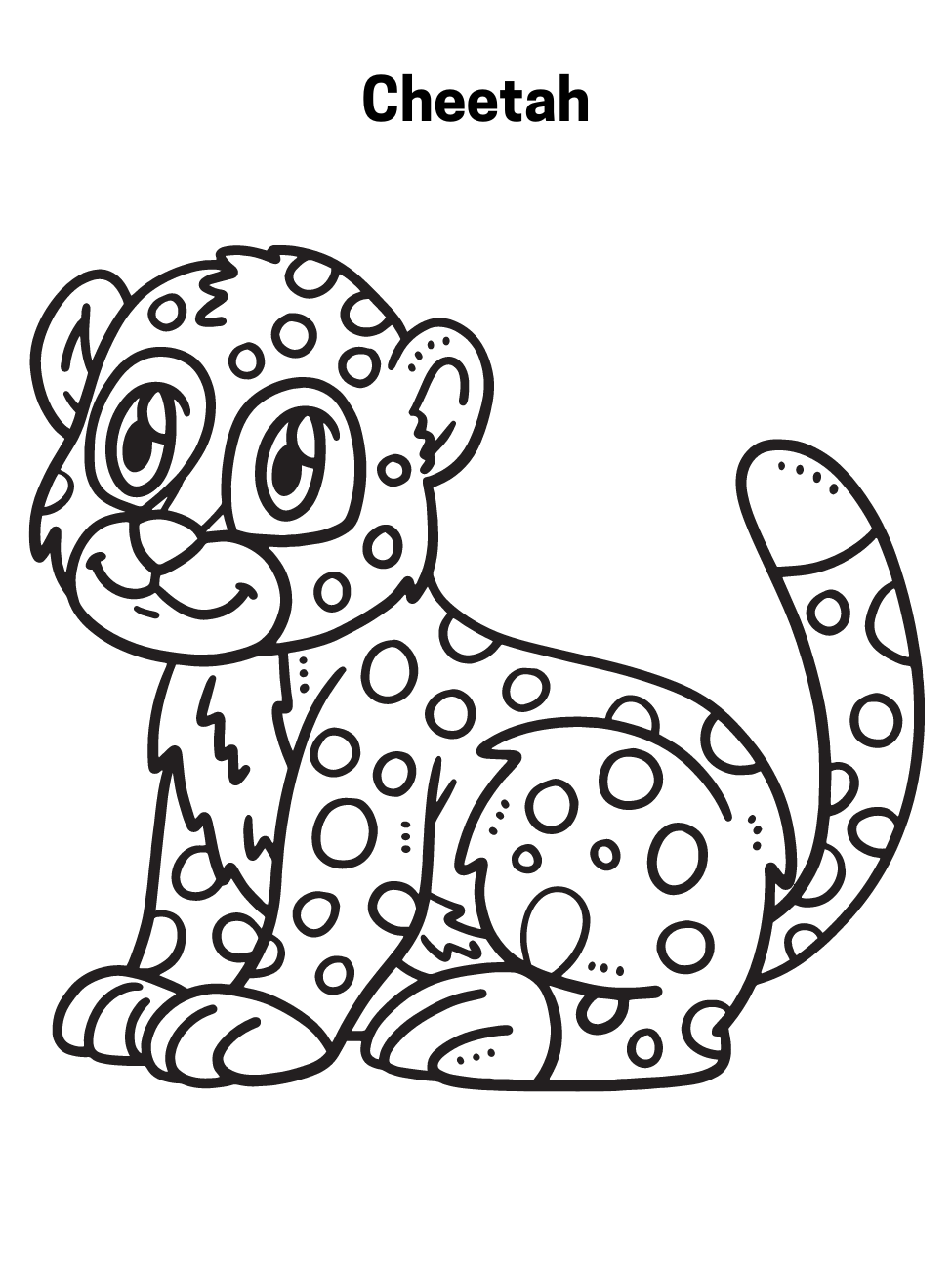 Cheetah Coloring Online