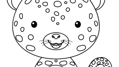 Online Cheetah Coloring Page For Kids