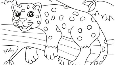 Playful Cheetah Coloring Online