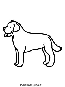 Free Dog Coloring Page Online