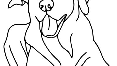 Online Dog Coloring Page