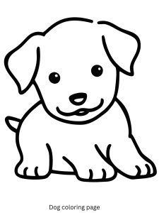 Puppy Coloring Page