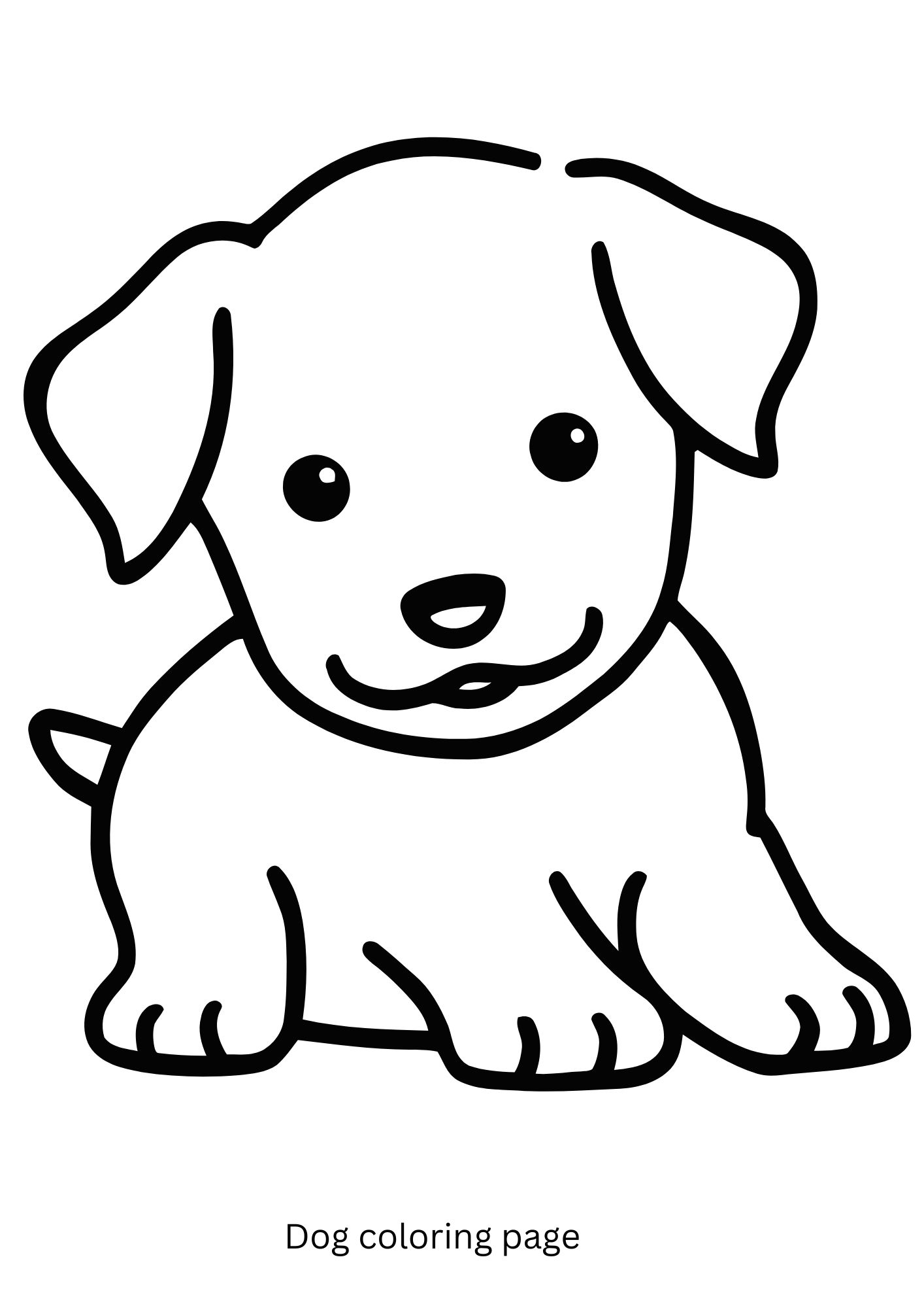 Puppy Coloring Page