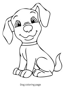Small Dog Coloring Page
