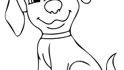 Small Dog Coloring Page