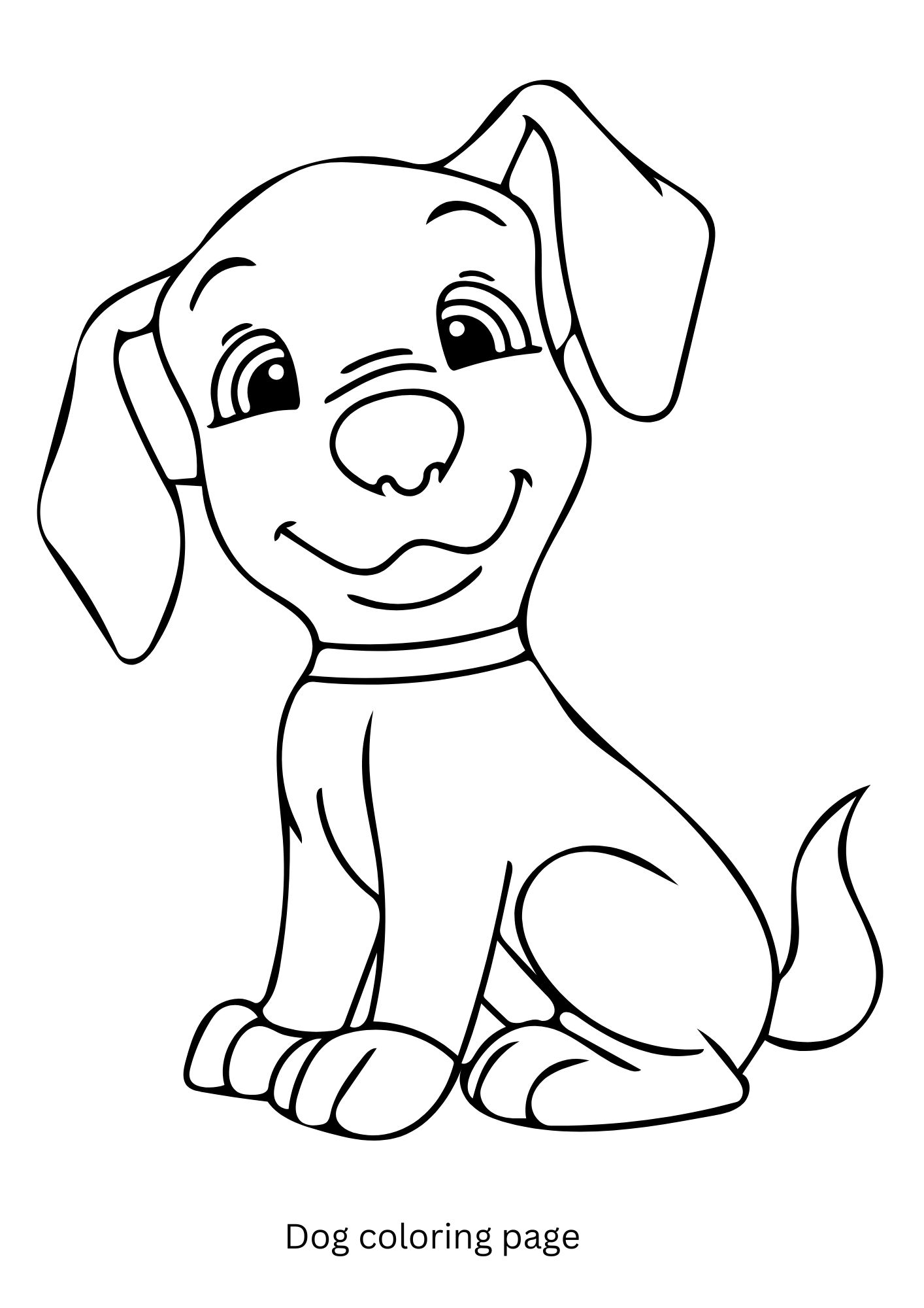 Small Dog Coloring Page