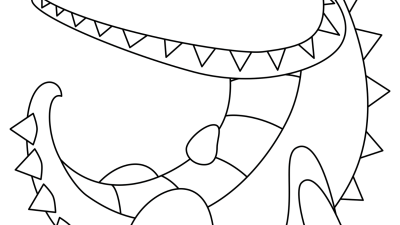 Alligator Coloring Pages For Kindergarten