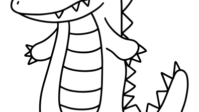 Alligator Pictures To Color Online