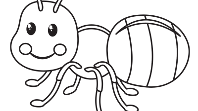 Ant Coloring Page For Kids