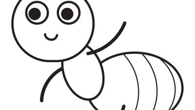 Cartoon Ant Coloring Page