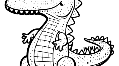 Online Alligator Coloring Page For Kids