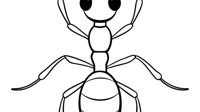 Online Ant Coloring Page