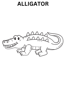Printable Alligator Coloring Pages