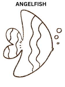 Angelfish Coloring Page For Toddler
