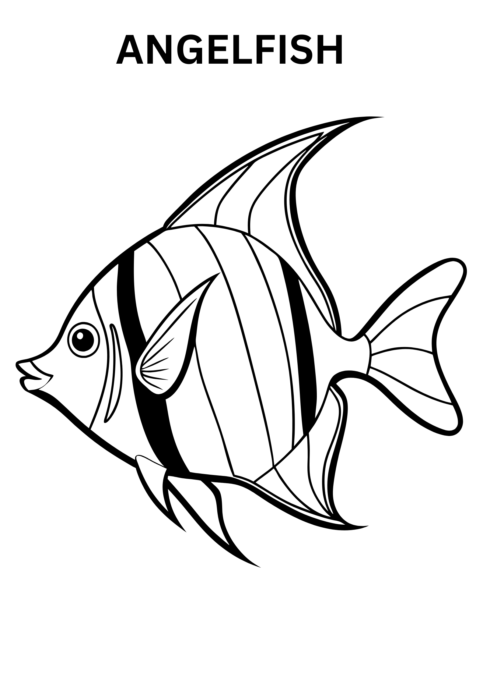 Angelfish Coloring Page Online