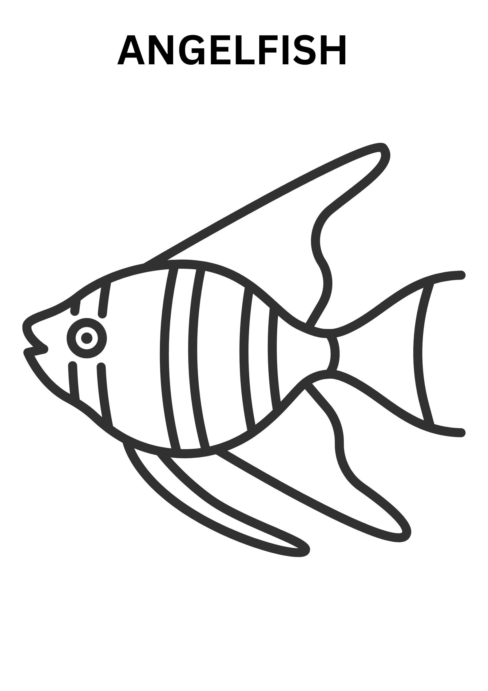 Angelfish Coloring Pages For Kids