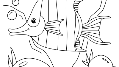 Angelfish Image To Color Online