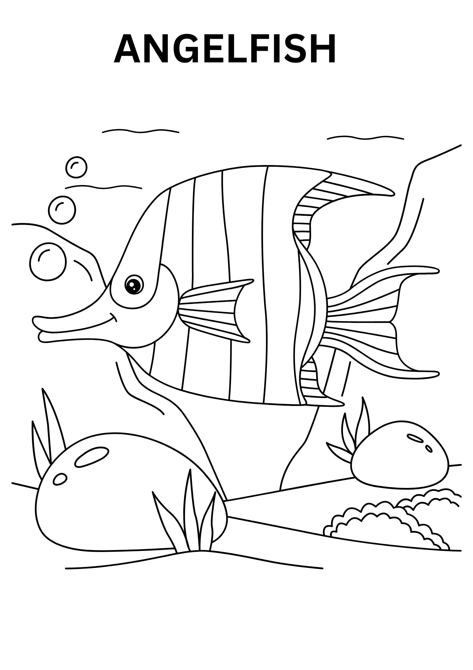 Angelfish Image To Color Online