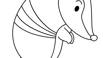 Armadillo Coloring Pages For Preschoolers