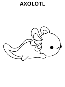 Axolotl Coloring Pages Printable