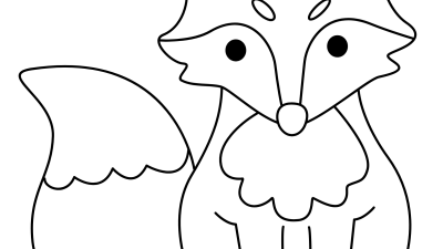 Baby Arctic Fox Coloring Pages