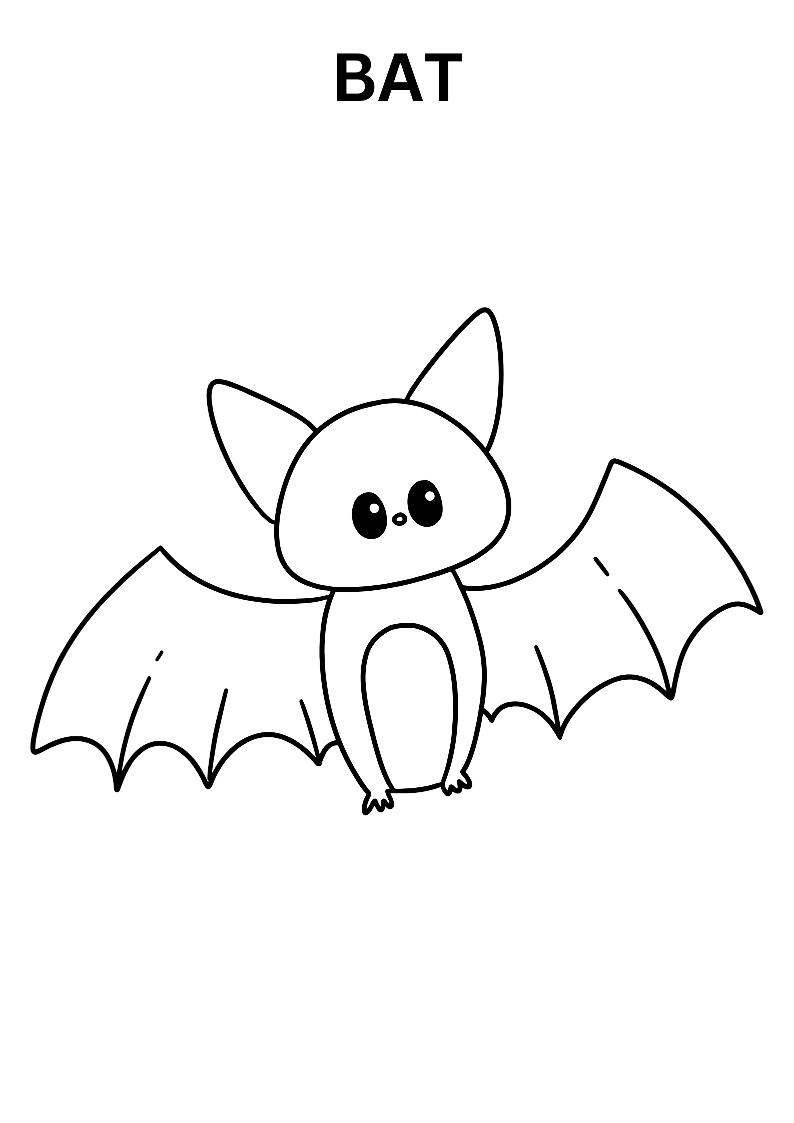 Bat Coloring Pages Preschool