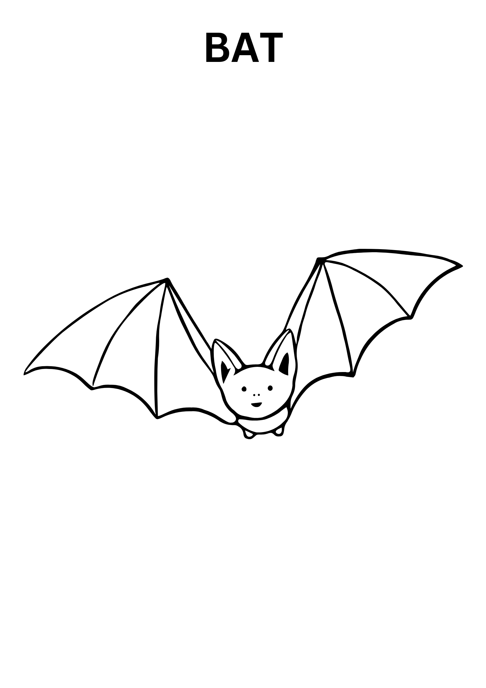 Bat Coloring Pages Printable