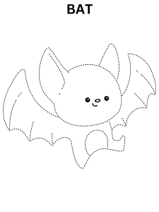 Bat Dot To Dot For Kids