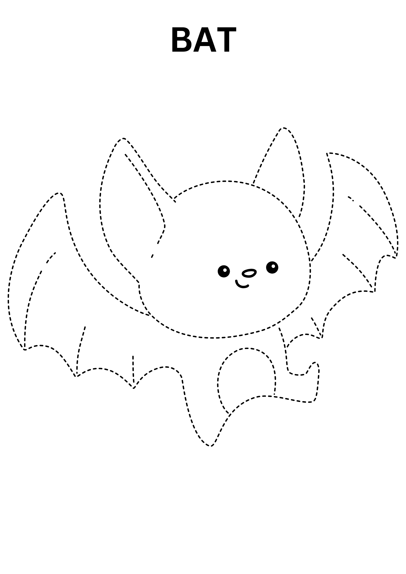 Bat Dot To Dot For Kids