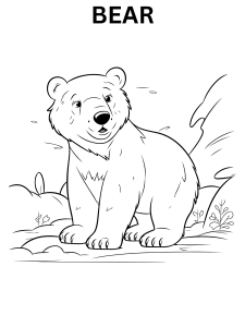 Bear Coloring Pages For Adults