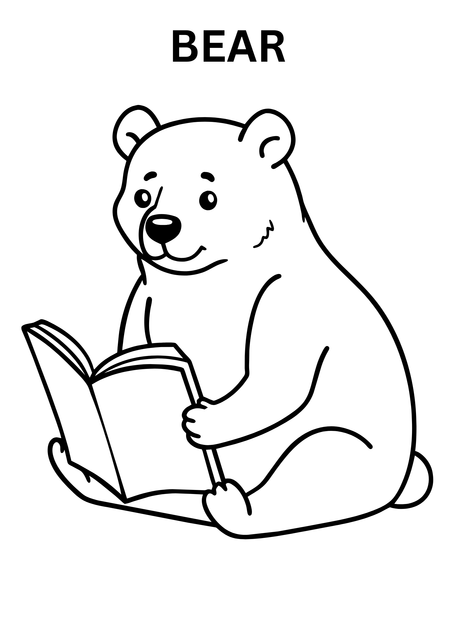 Bear Coloring Pages For Kids