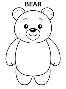 Bear Coloring Pages For Toddlers