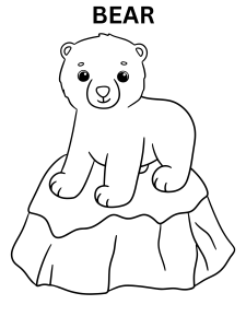 Bear Cub Coloring Page