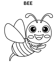 Bee Coloring Pages For Kids