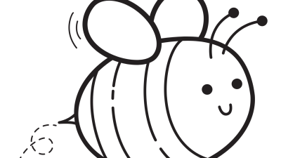 Bee Coloring Pages For Kindergarten