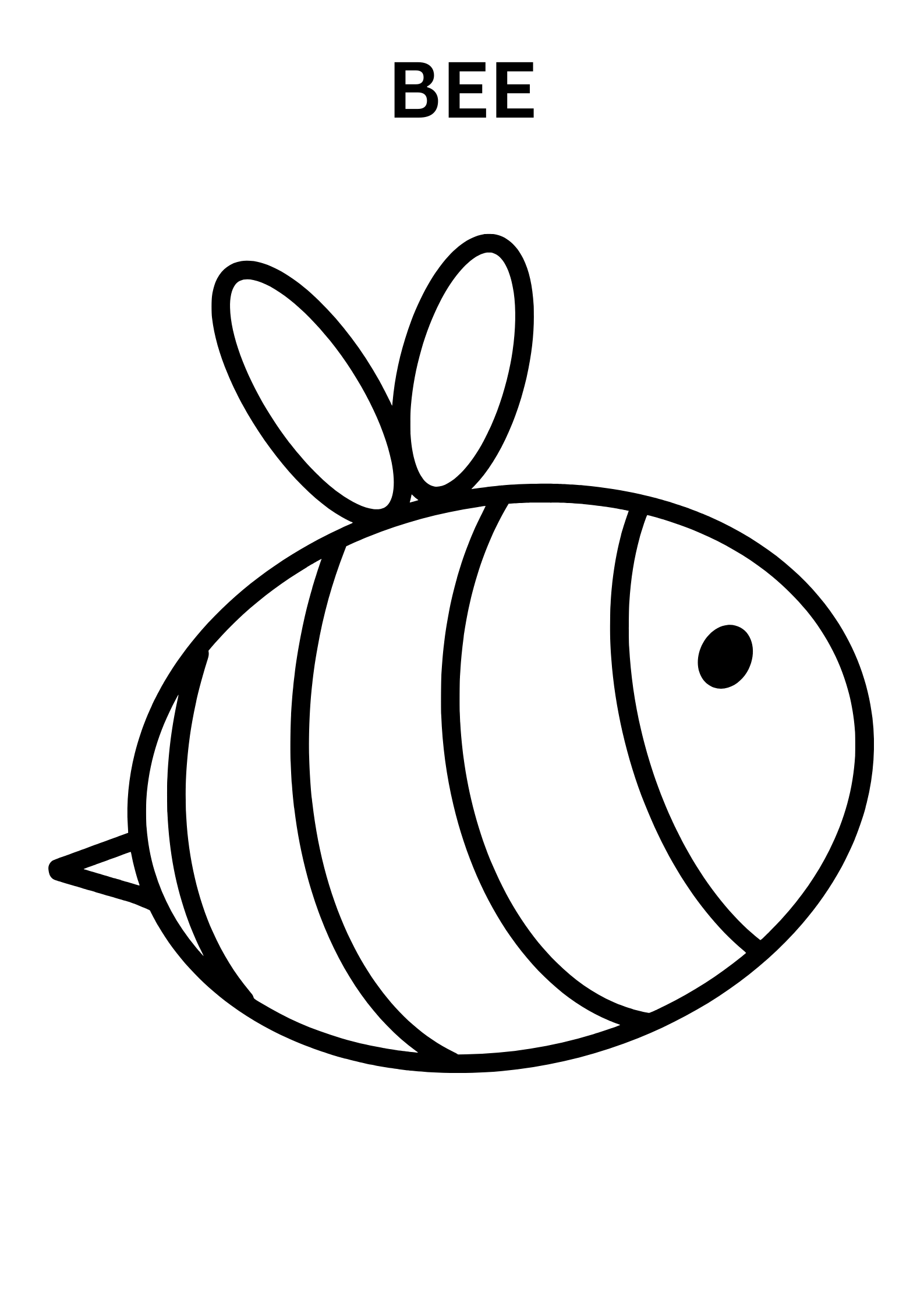 Bee Coloring Pages For Preschoolers