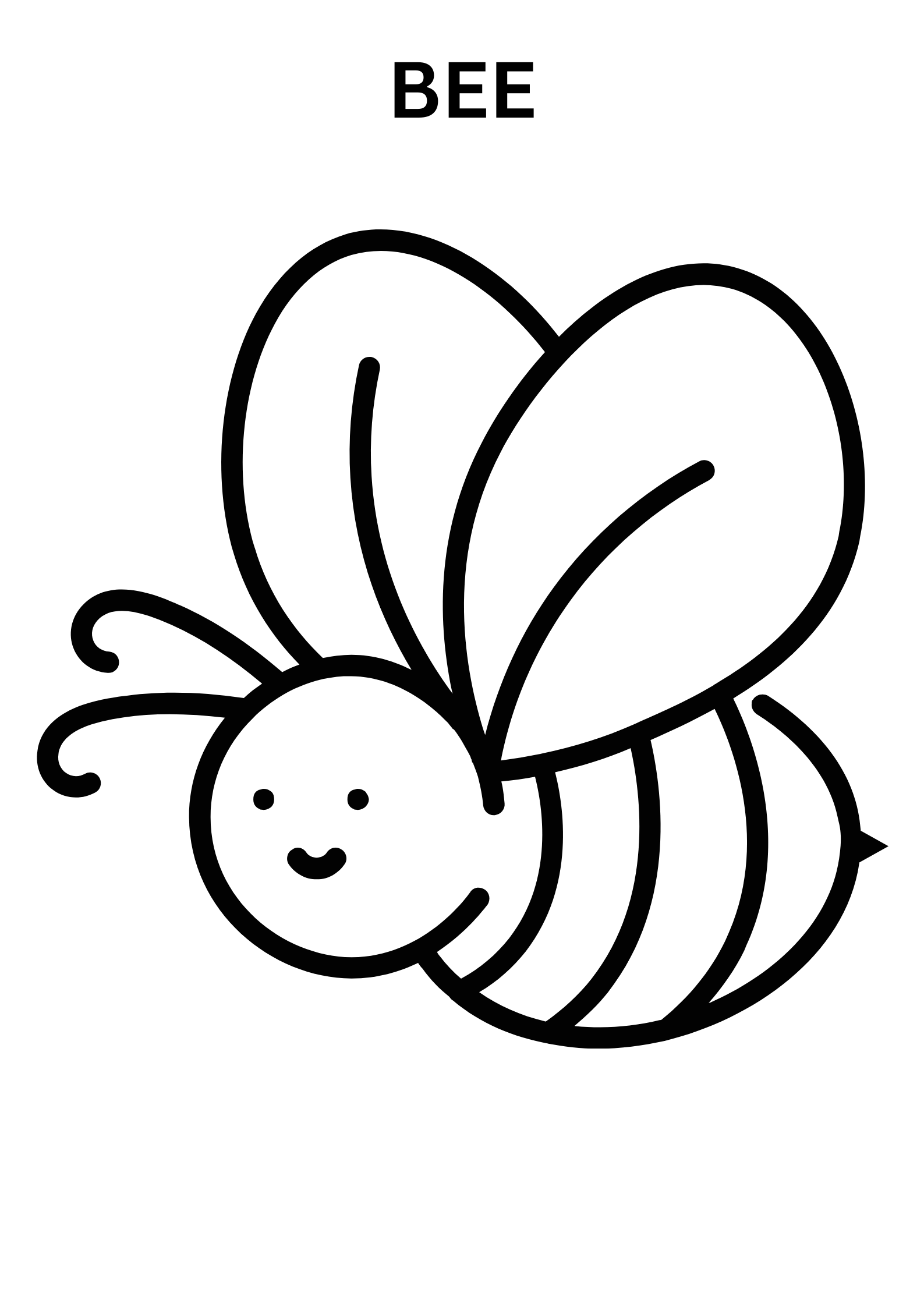 Bee Coloring Pages For Toddlers